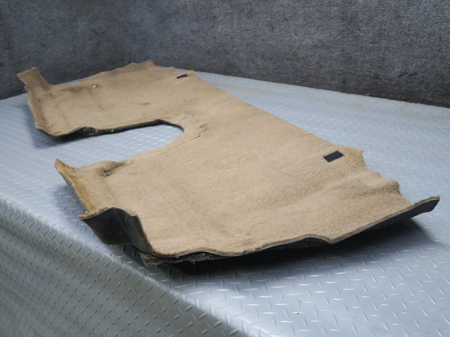 91-94 Chevrolet Corvette C4 Rear Back Waterfall Carpet Trim Cover Beige OEM