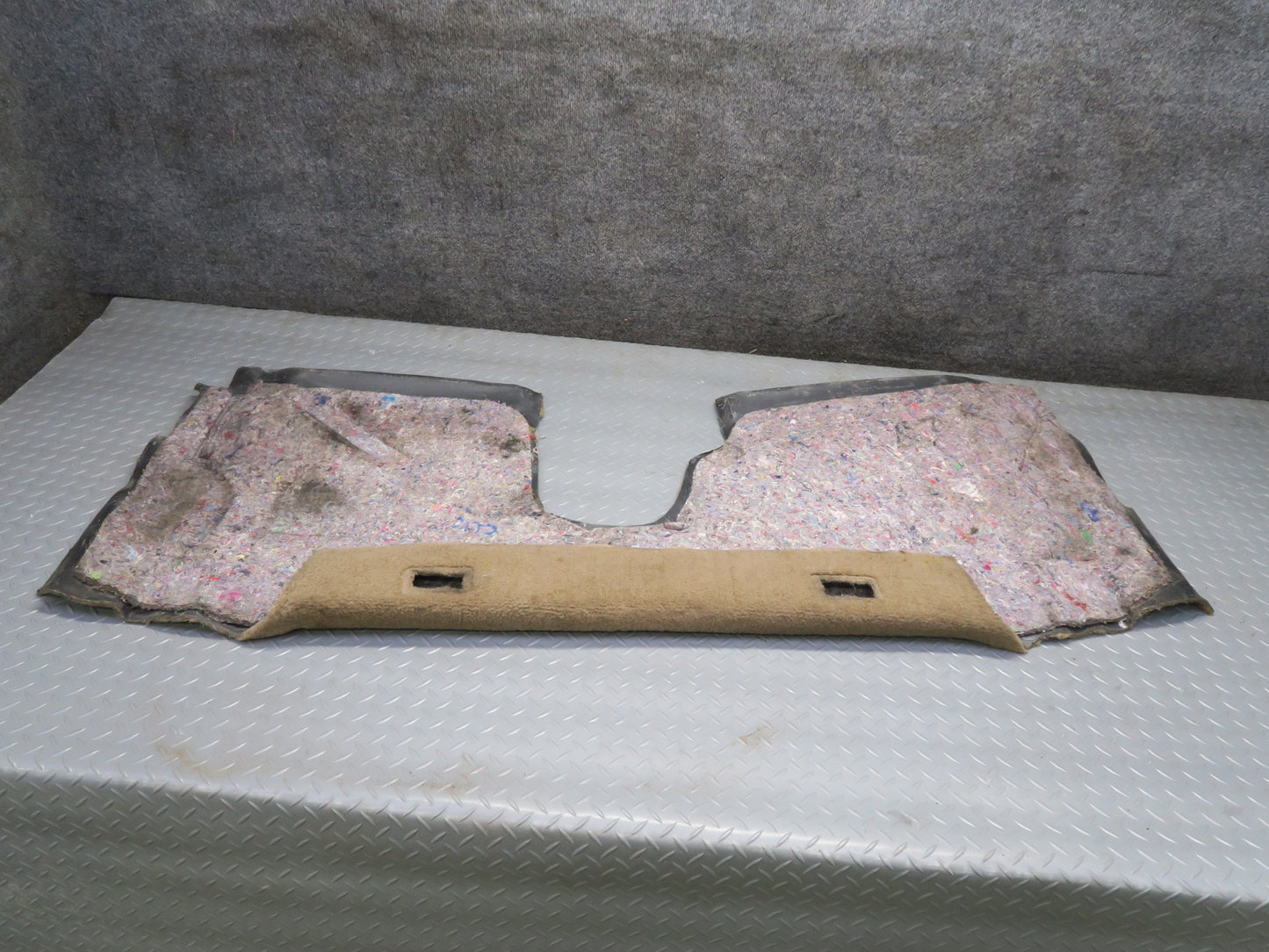 91-94 Chevrolet Corvette C4 Rear Back Waterfall Carpet Trim Cover Beige OEM
