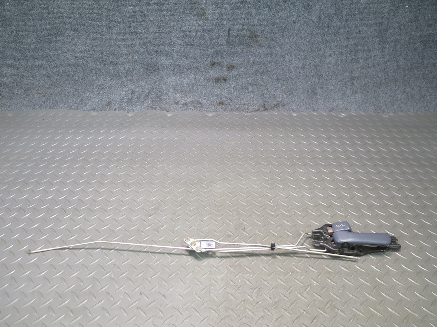 1991-1994 Toyota Land Cruiser FJ80 Rear Left Door Interior Handle Gray