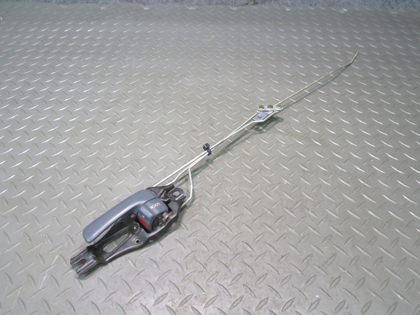 1991-1994 Toyota Land Cruiser FJ80 Rear Left Door Interior Handle Gray