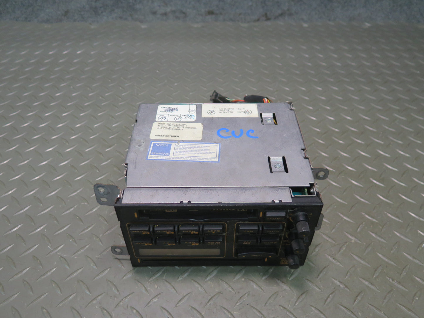 92-93 Chevrolet Corvette C4 Cassette Radio CD Player Receiver Head Unit Bose OEM