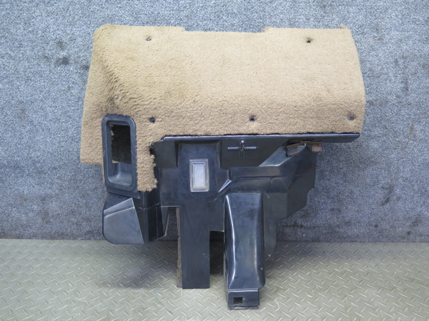 92-93 Chevrolet Corvette C4 MT Left Under Dash Trim Panel Carpet Cover Beige OEM