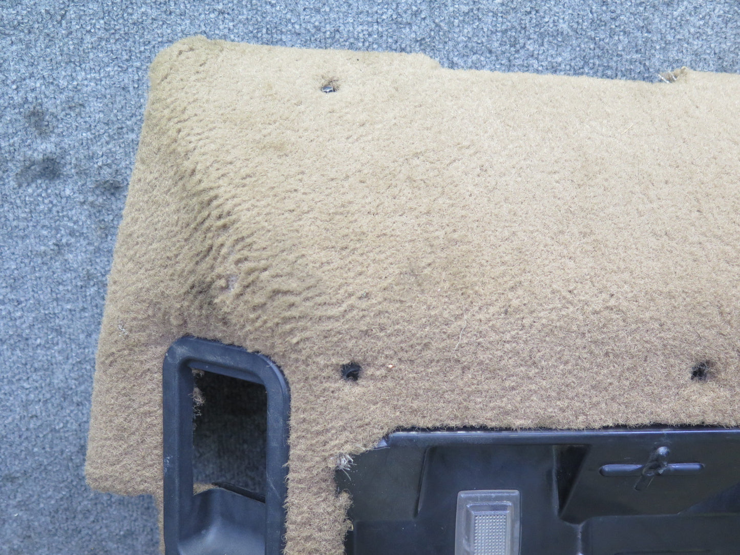 92-93 Chevrolet Corvette C4 MT Left Under Dash Trim Panel Carpet Cover Beige OEM