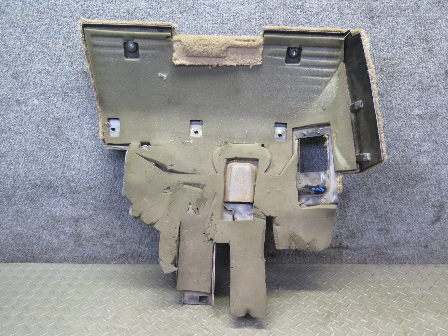 92-93 Chevrolet Corvette C4 MT Left Under Dash Trim Panel Carpet Cover Beige OEM