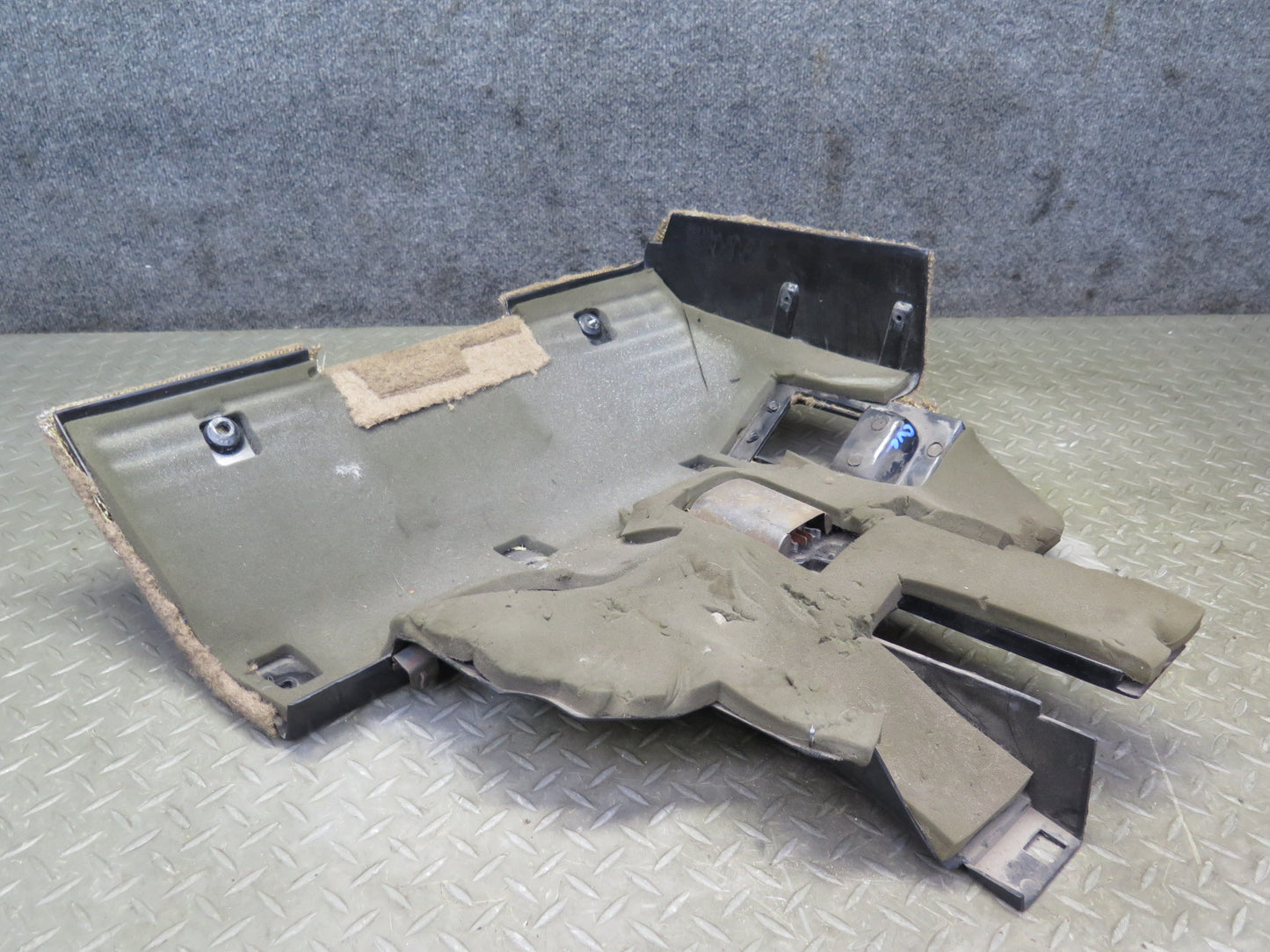 92-93 Chevrolet Corvette C4 MT Left Under Dash Trim Panel Carpet Cover Beige OEM