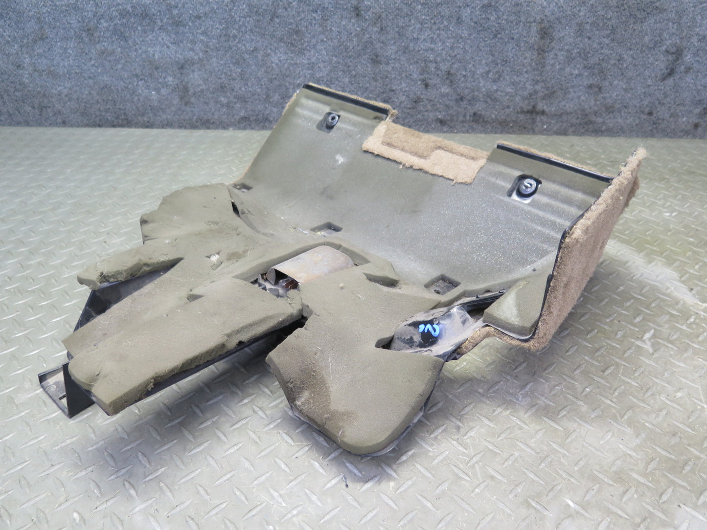 92-93 Chevrolet Corvette C4 MT Left Under Dash Trim Panel Carpet Cover Beige OEM
