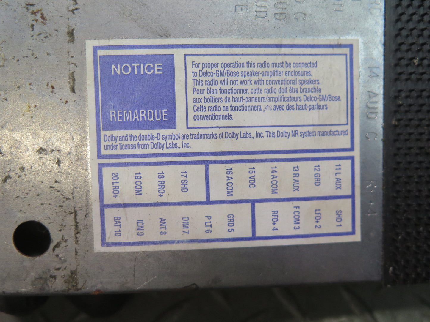 1993 Chevrolet Bose Corvette C4 Radio Tuner Box Receiver Module 16178351 OEM
