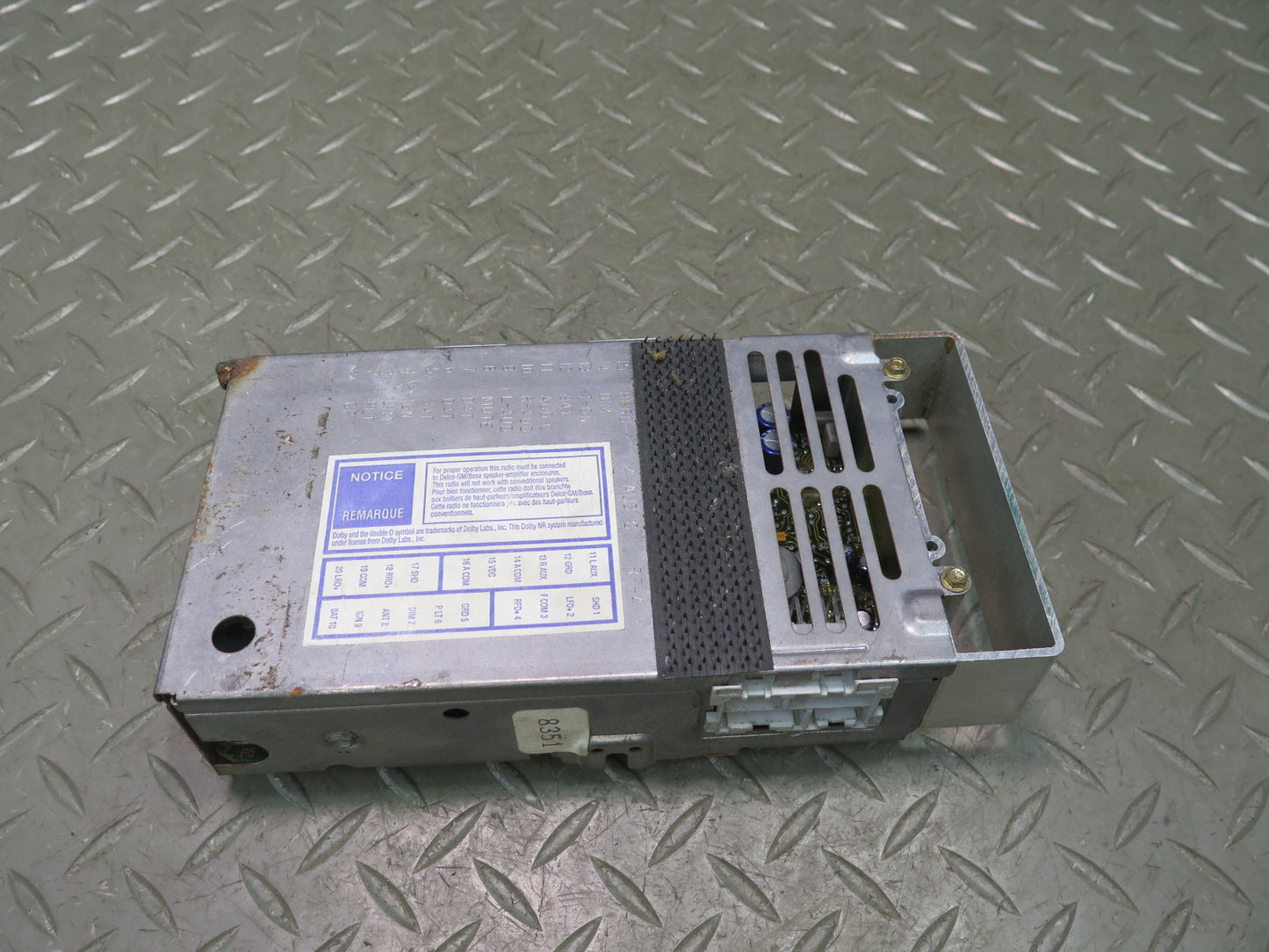 1993 Chevrolet Bose Corvette C4 Radio Tuner Box Receiver Module 16178351 OEM