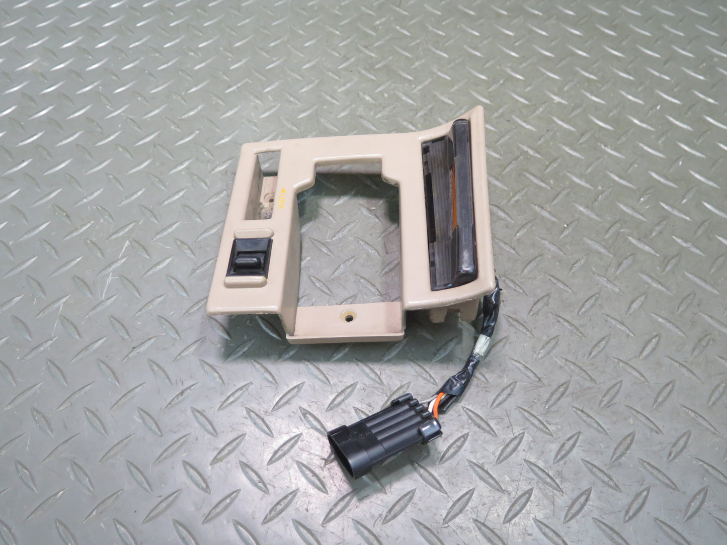 92-93 Chevrolet Corvette C4 Left Door Handle Trim Bezel Switch Beige OEM