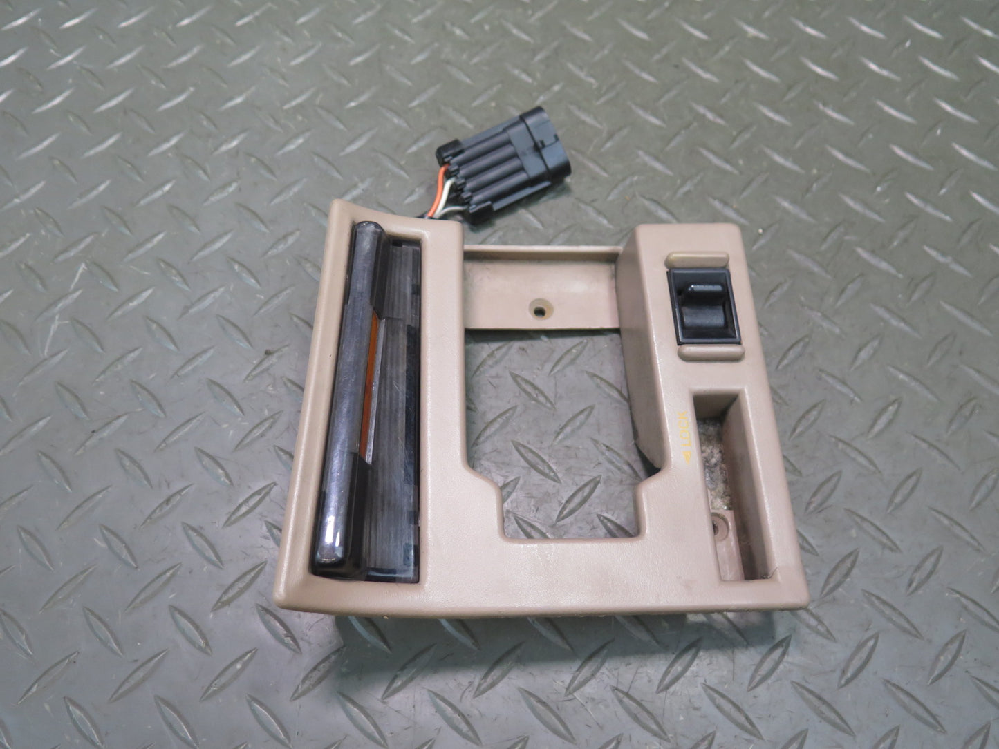92-93 Chevrolet Corvette C4 Left Door Handle Trim Bezel Switch Beige OEM
