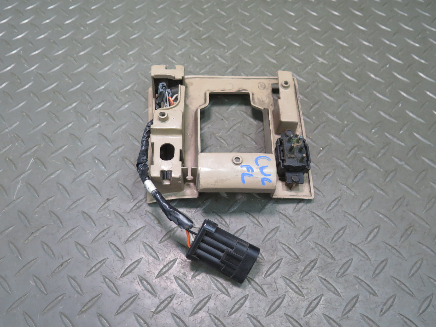 92-93 Chevrolet Corvette C4 Left Door Handle Trim Bezel Switch Beige OEM