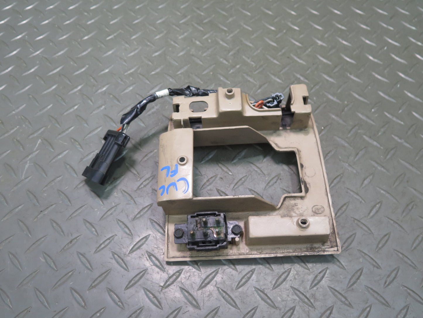 92-93 Chevrolet Corvette C4 Left Door Handle Trim Bezel Switch Beige OEM