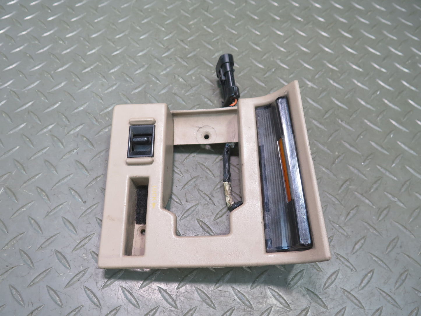 92-93 Chevrolet Corvette C4 Right Door Handle Trim Bezel Switch Beige OEM