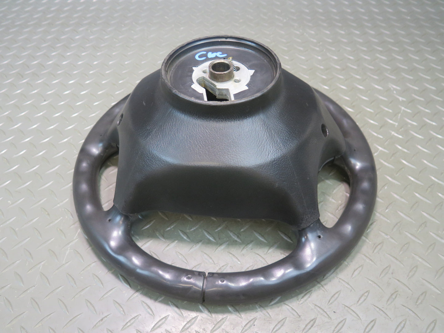 90-93 Chevrolet Corvette C4 4-SPOKE Leather Steering w Horn Buttons OEM