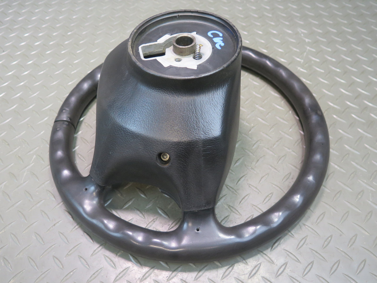 90-93 Chevrolet Corvette C4 4-SPOKE Leather Steering w Horn Buttons OEM