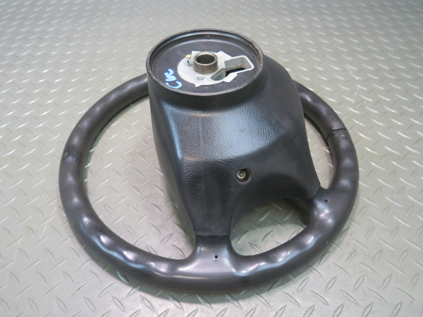 90-93 Chevrolet Corvette C4 4-SPOKE Leather Steering w Horn Buttons OEM