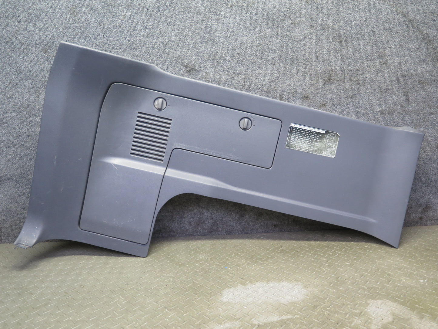 1991-1997 Toyota Land Cruiser FJ80 Rear Left Cargo Trim Panel Cover Gray