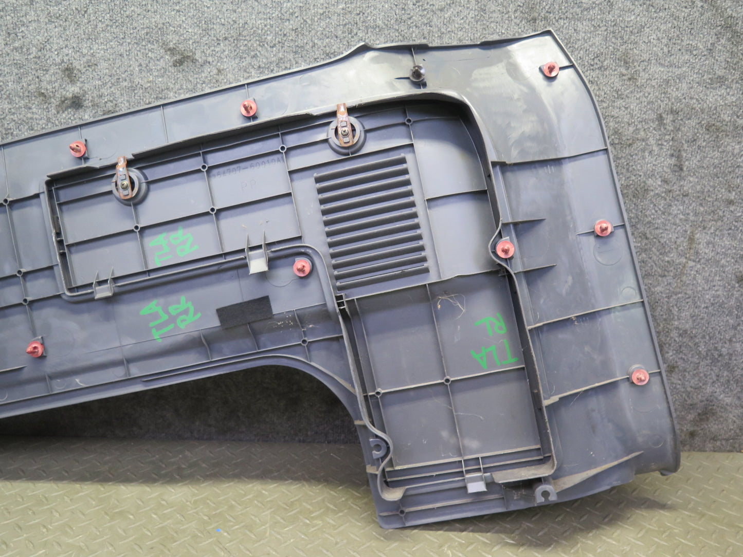 1991-1997 Toyota Land Cruiser FJ80 Rear Left Cargo Trim Panel Cover Gray