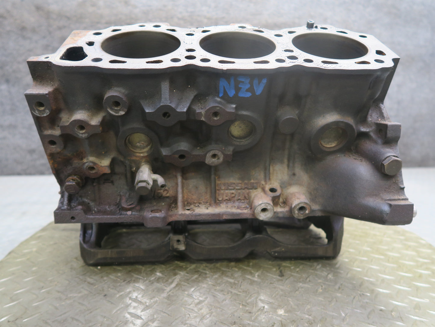 84-87 Nissan Z31 300ZX VG30ET Turbo M/T Engine Motor Block w Oil Tube 60K OEM