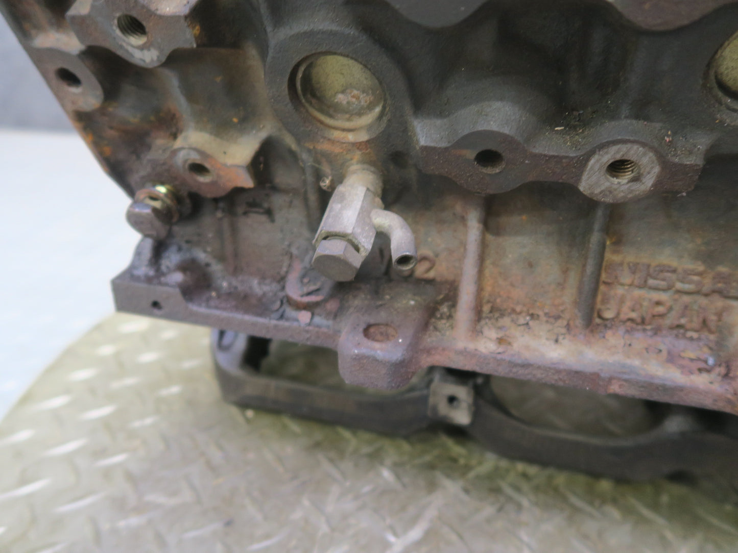 84-87 Nissan Z31 300ZX VG30ET Turbo M/T Engine Motor Block w Oil Tube 60K OEM