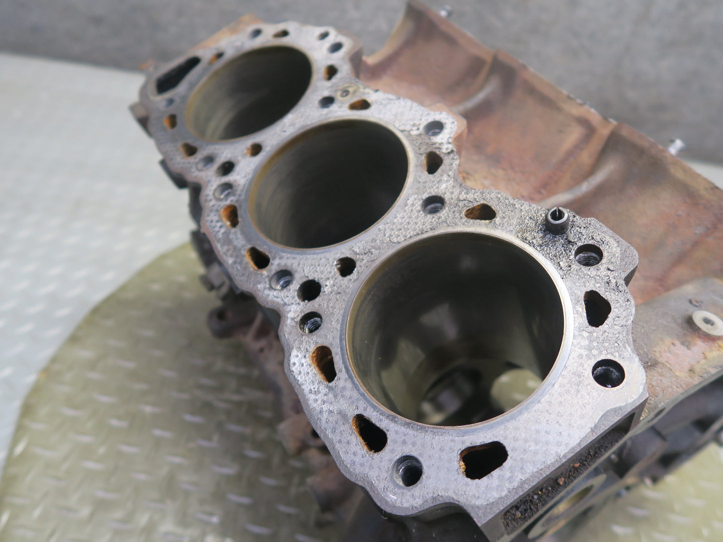 84-87 Nissan Z31 300ZX VG30ET Turbo M/T Engine Motor Block w Oil Tube 60K OEM