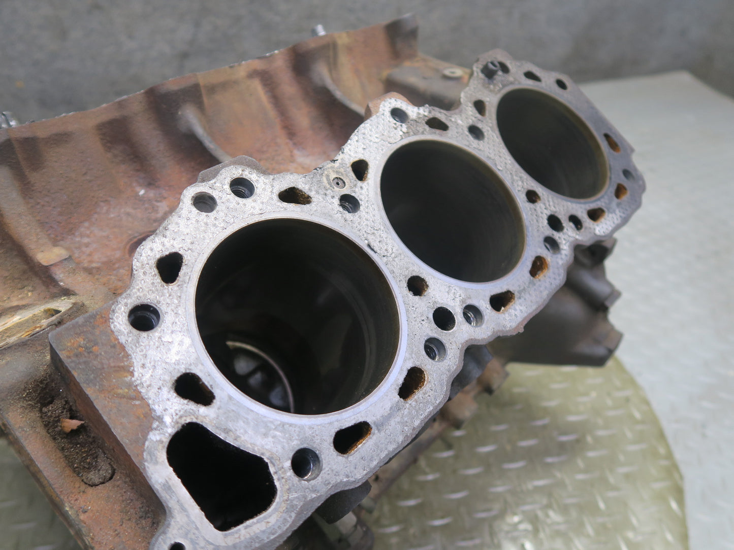 84-87 Nissan Z31 300ZX VG30ET Turbo M/T Engine Motor Block w Oil Tube 60K OEM