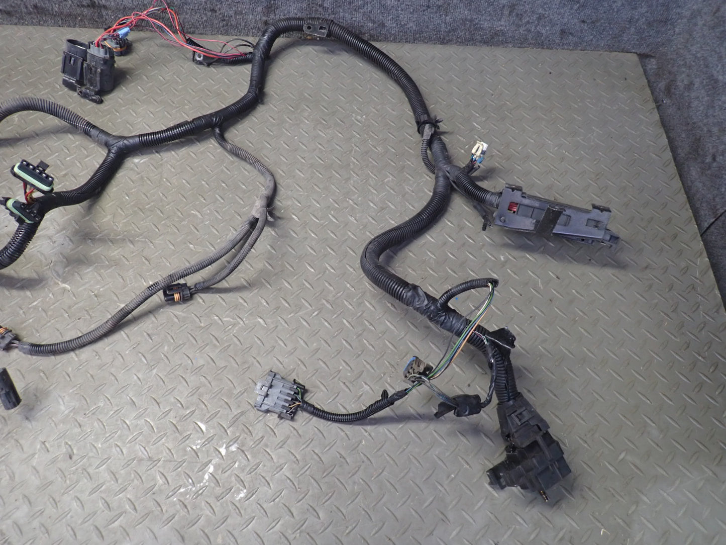 1993 Chevrolet Corvette C4 Front Bumper Headlight Wire Wiring Harness OEM