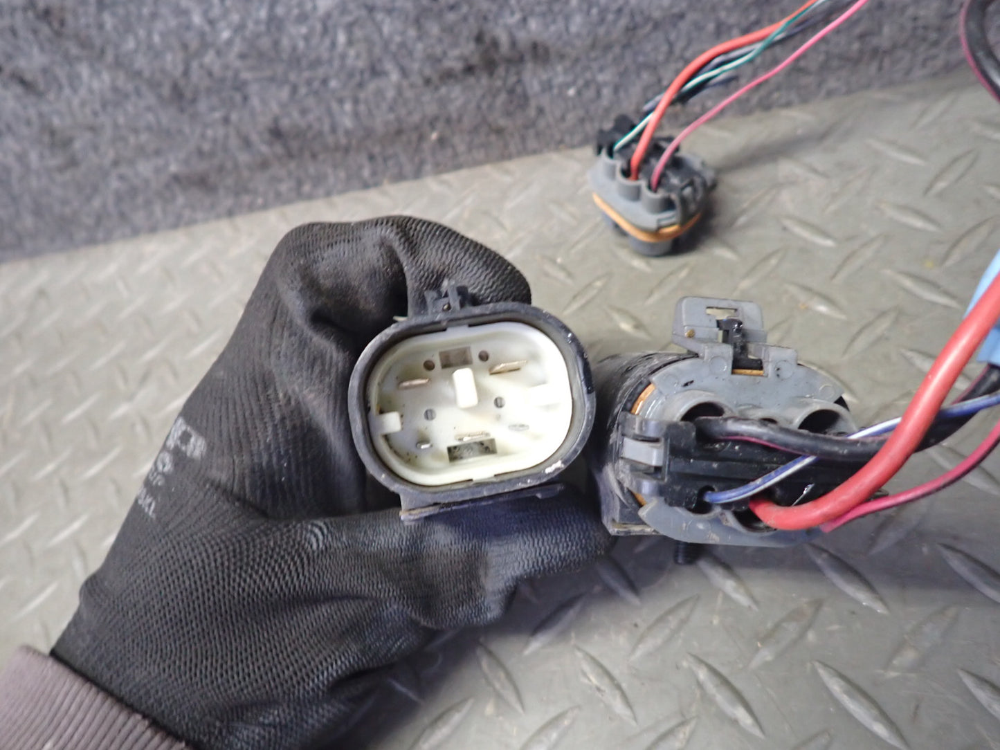 1993 Chevrolet Corvette C4 Front Bumper Headlight Wire Wiring Harness OEM