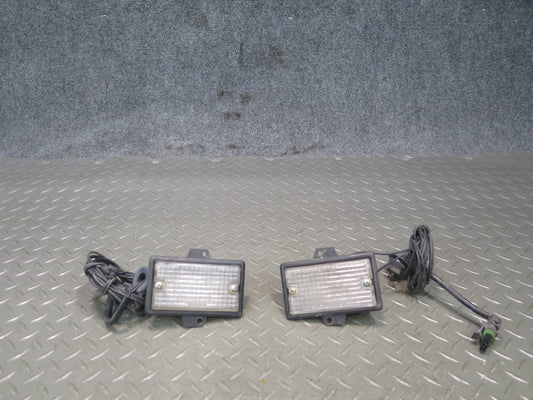 84-96 Chevrolet Corvette C4 Set of 2 Under Hood Light Lamp w Wiring OEM