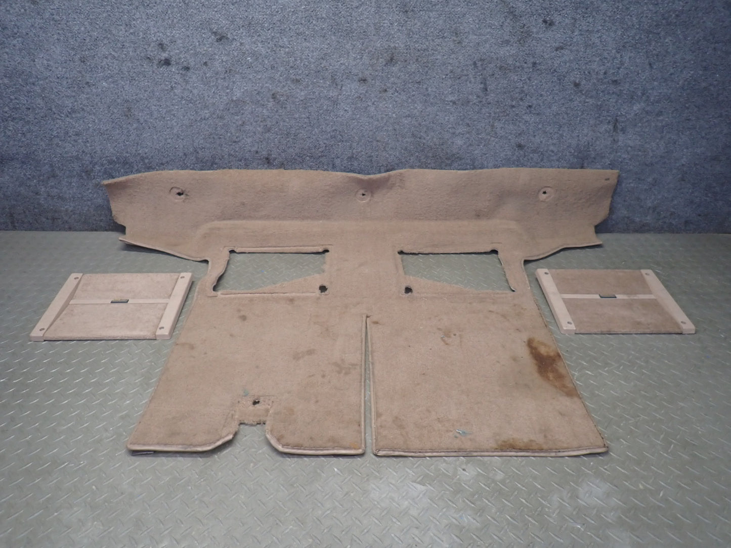 1993 Chevrolet Corvette C4 Convert Rear Trunk Carpet w Speaker Grille Set OEM