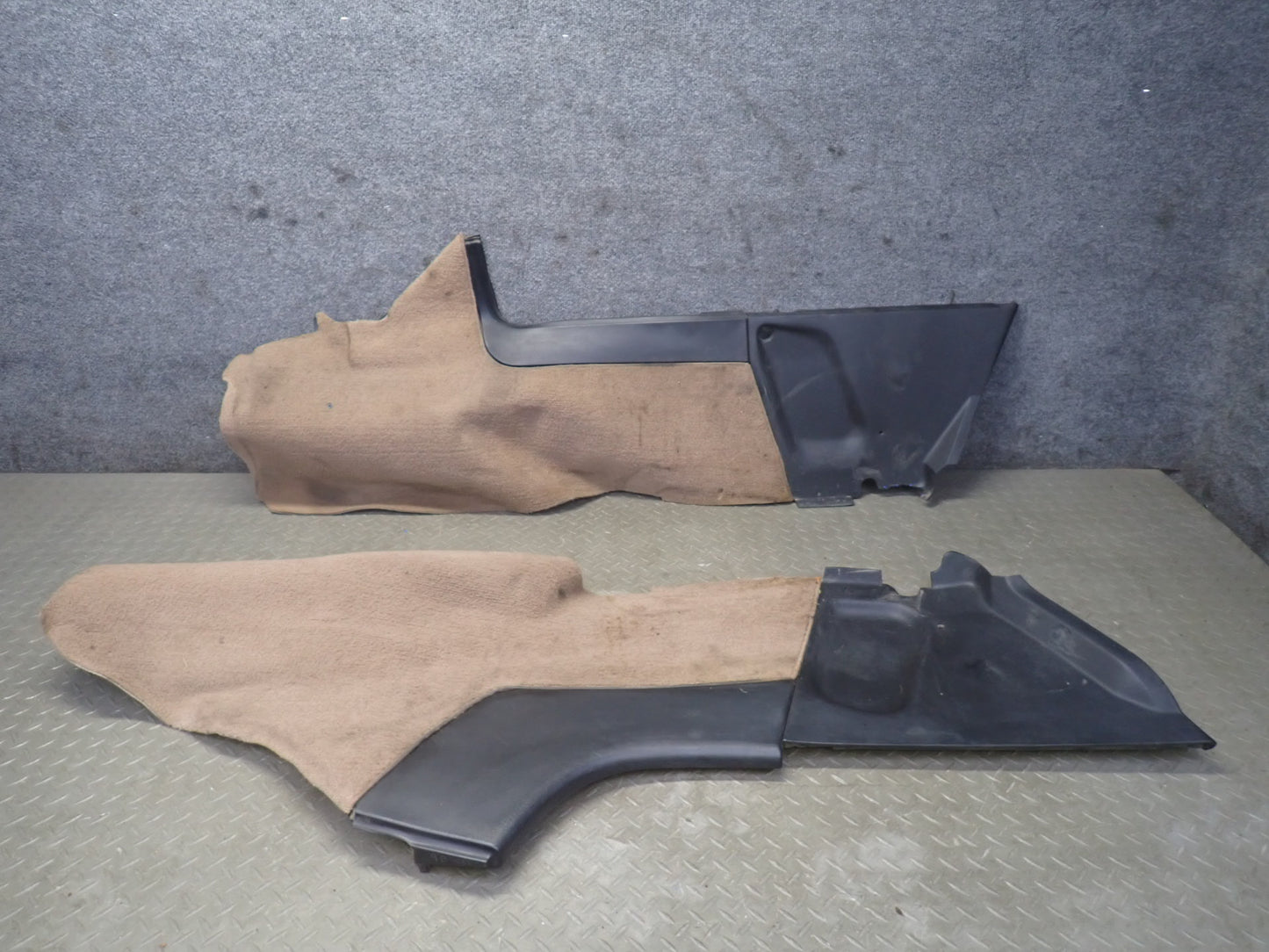 90-93 Chevrolet Corvette C4 Set of 2 Center Console Carpet Trim Cover Panel OEM