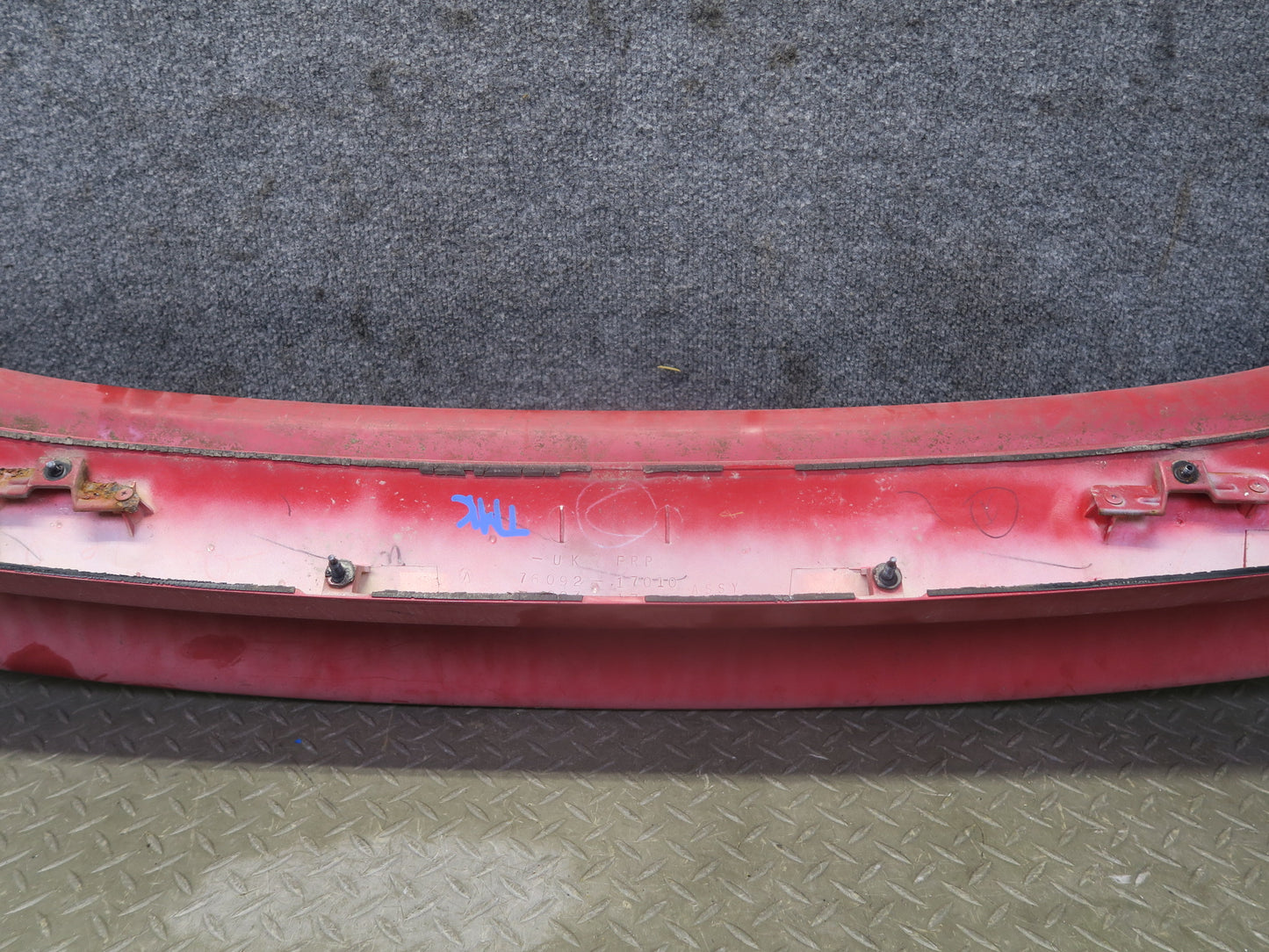 91-93 Toyota SW21L MR2 Rear Upper & Lower Spoiler Wing w Side Panel Set RED OEM