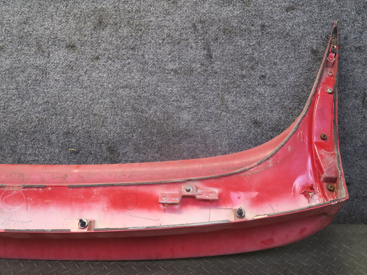 91-93 Toyota SW21L MR2 Rear Upper & Lower Spoiler Wing w Side Panel Set RED OEM