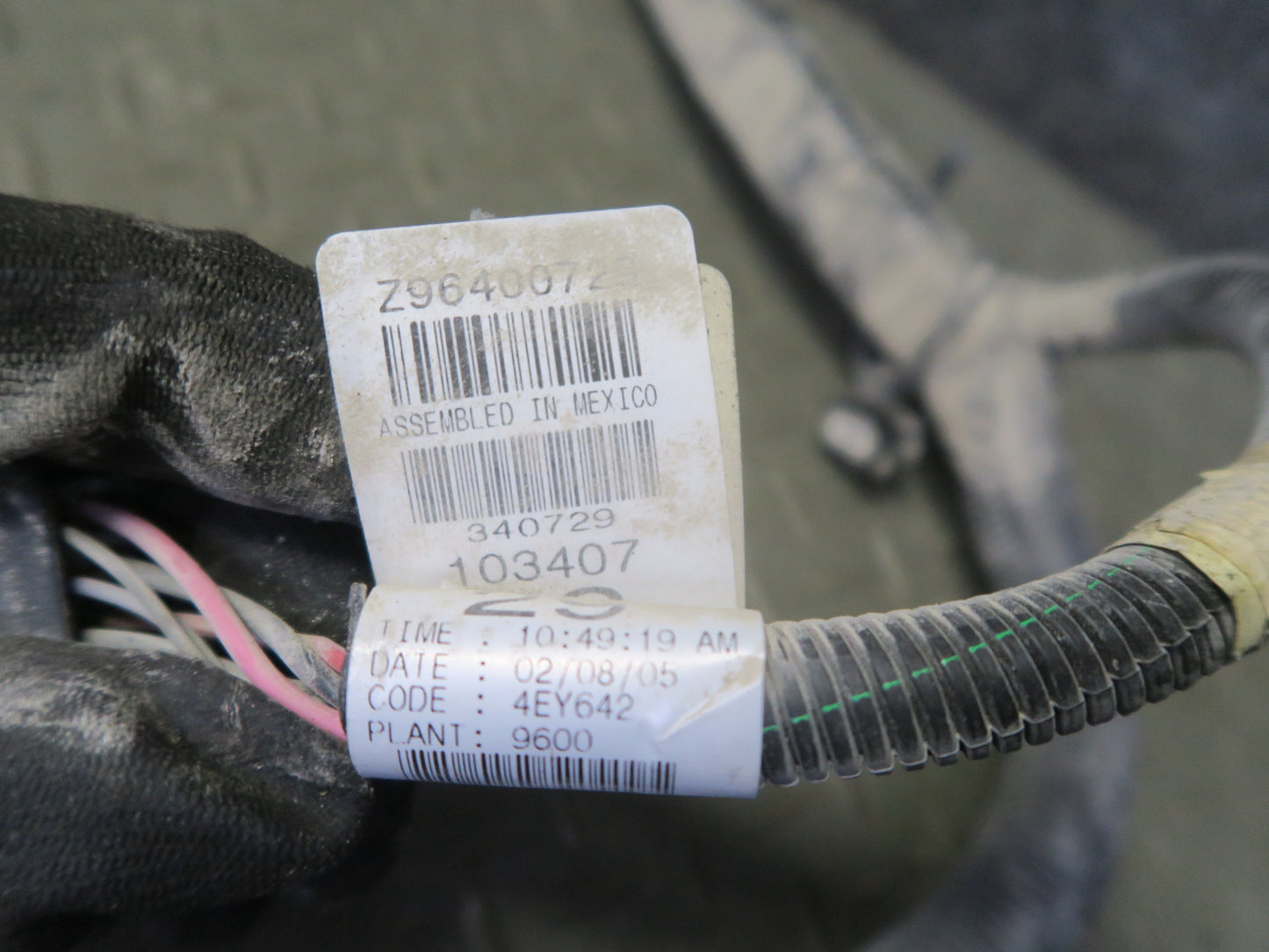 2005 Cadillac XLR 5L50-E A/T Automatic Transmission Wire Wiring Harness