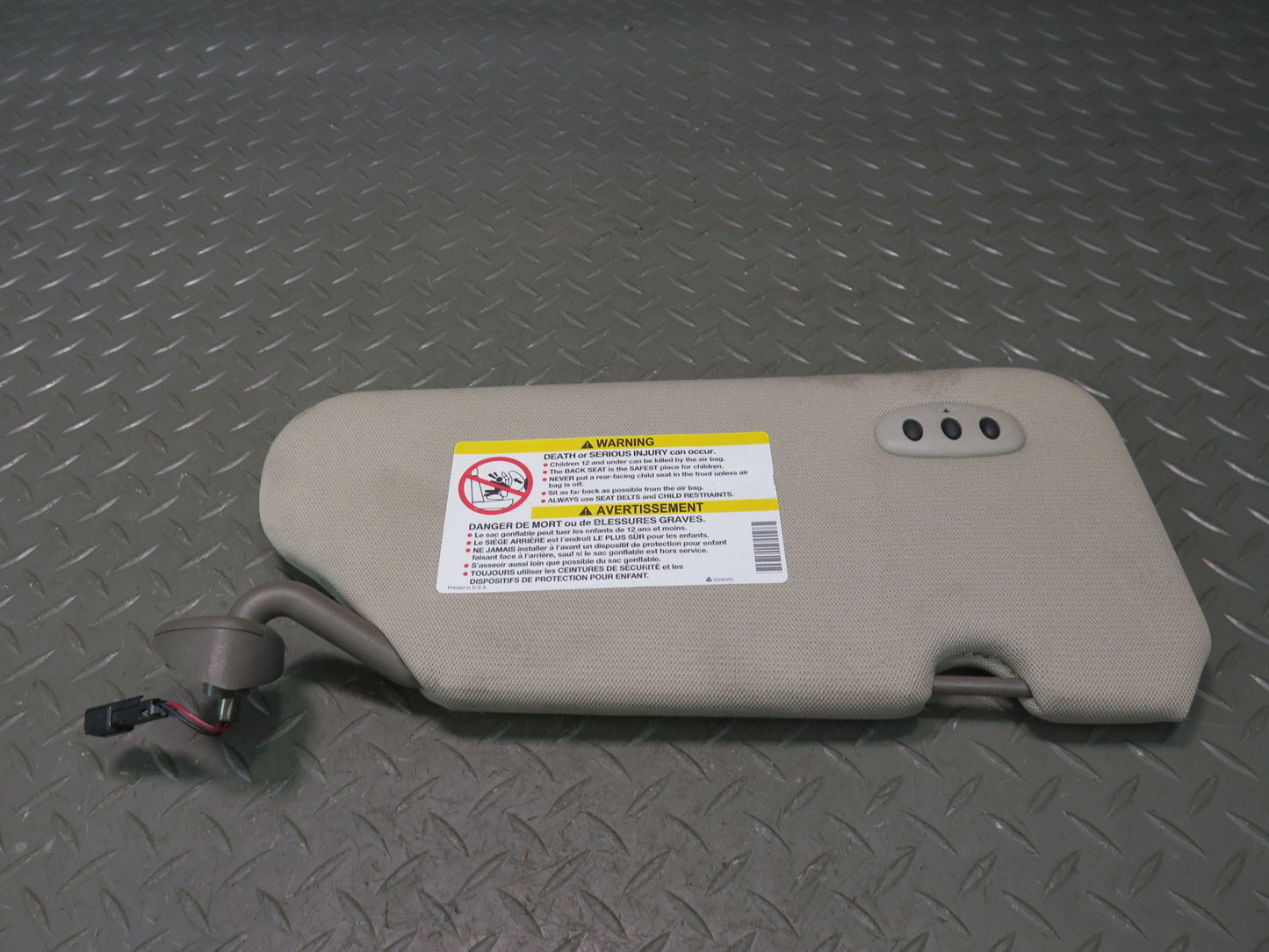 2004-2009 Cadillac XLR Front Left & Right Sun Visor Set of 2