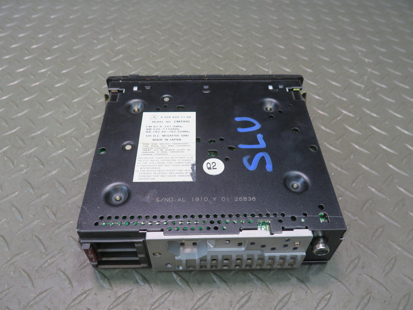 2000 Mercedes R129 Sl-class Car Stereo Radio Player 2088201186 OEM