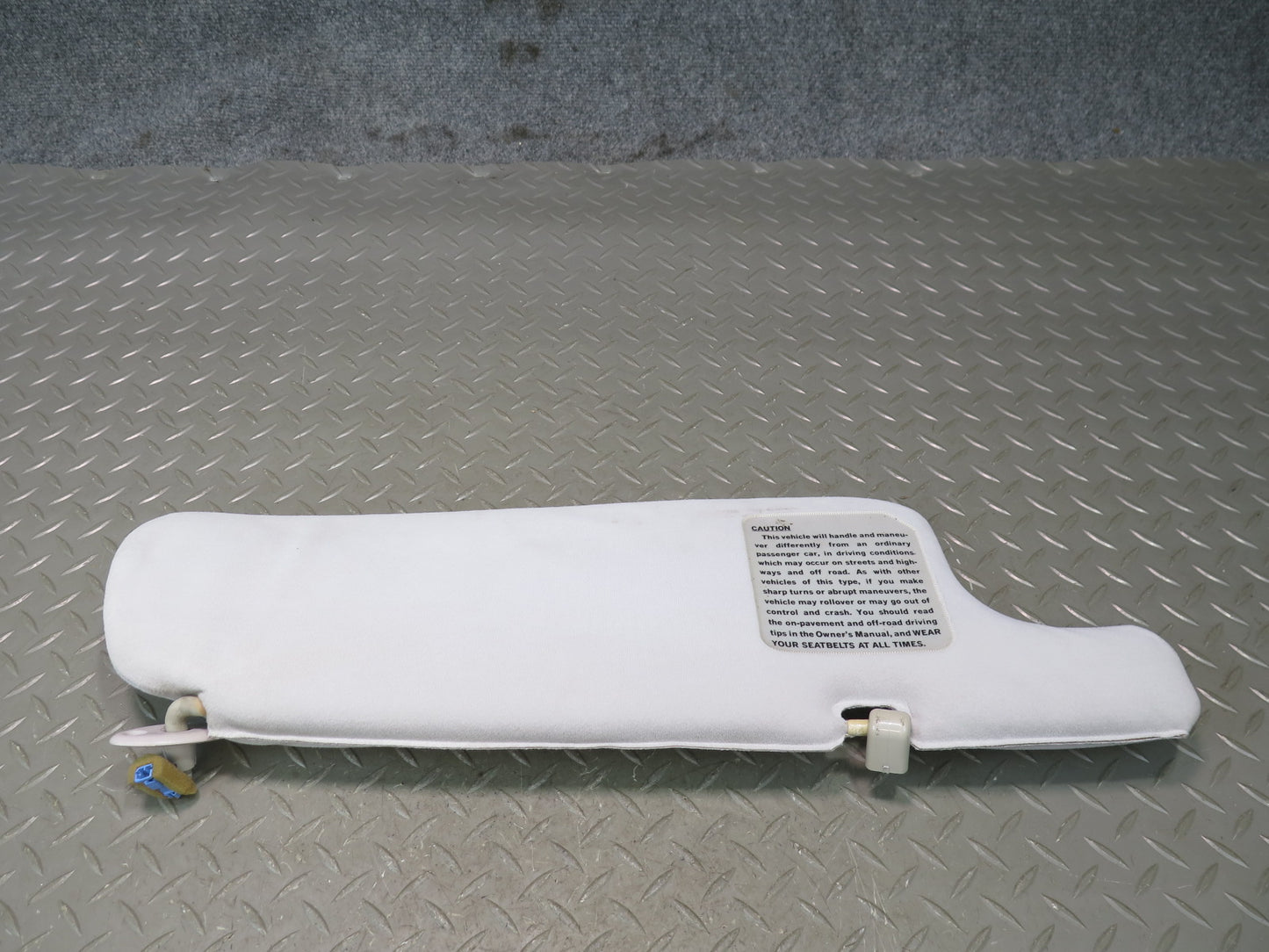 1991-1992 Toyota Land Cruiser FJ80 Front Left Right Sun Visor Shade Set Gray