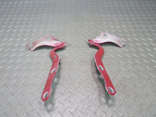91-95 Toyota SW21L MR2 Set of 2 Left & Right Front Hood Frunk Hinge RED OEM