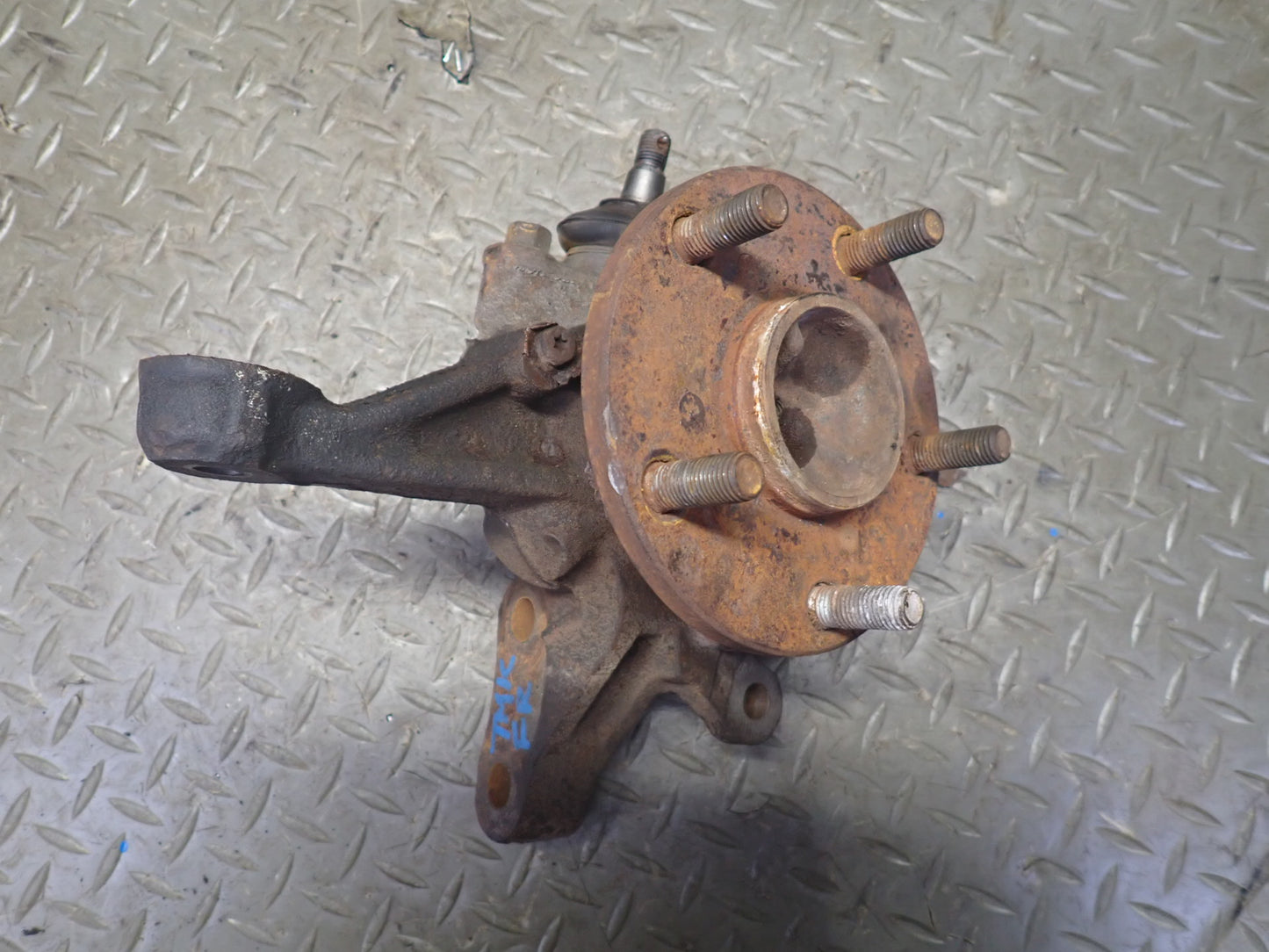 91-92 Toyota SW21L MR2 NA Non-abs Front Right Spindle Knuckle Wheel Hub 57K OEM
