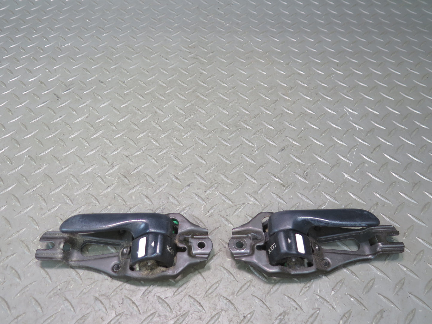 91-95 Toyota SW21L MR2 Set of 2 Left & Right Interior Door Handle Black OEM