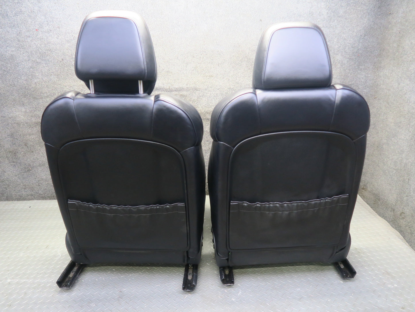 2015-2018 Porsche Cayenne 958.2 Front & Rear Leather Perforated Seat Black Set