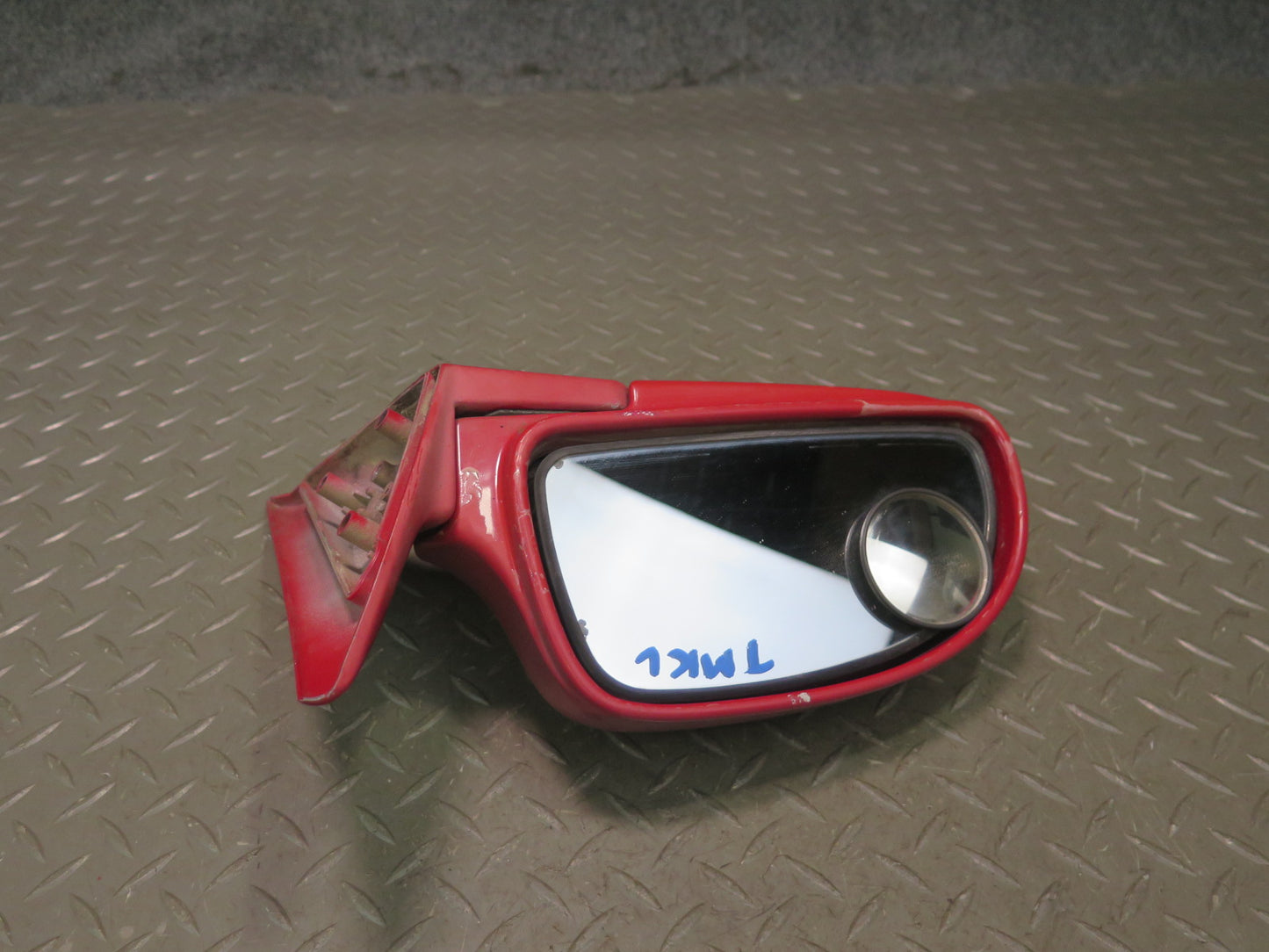 91-95 Toyota SW21L MR2 Left Driver Door Side View Power Mirror RED OEM