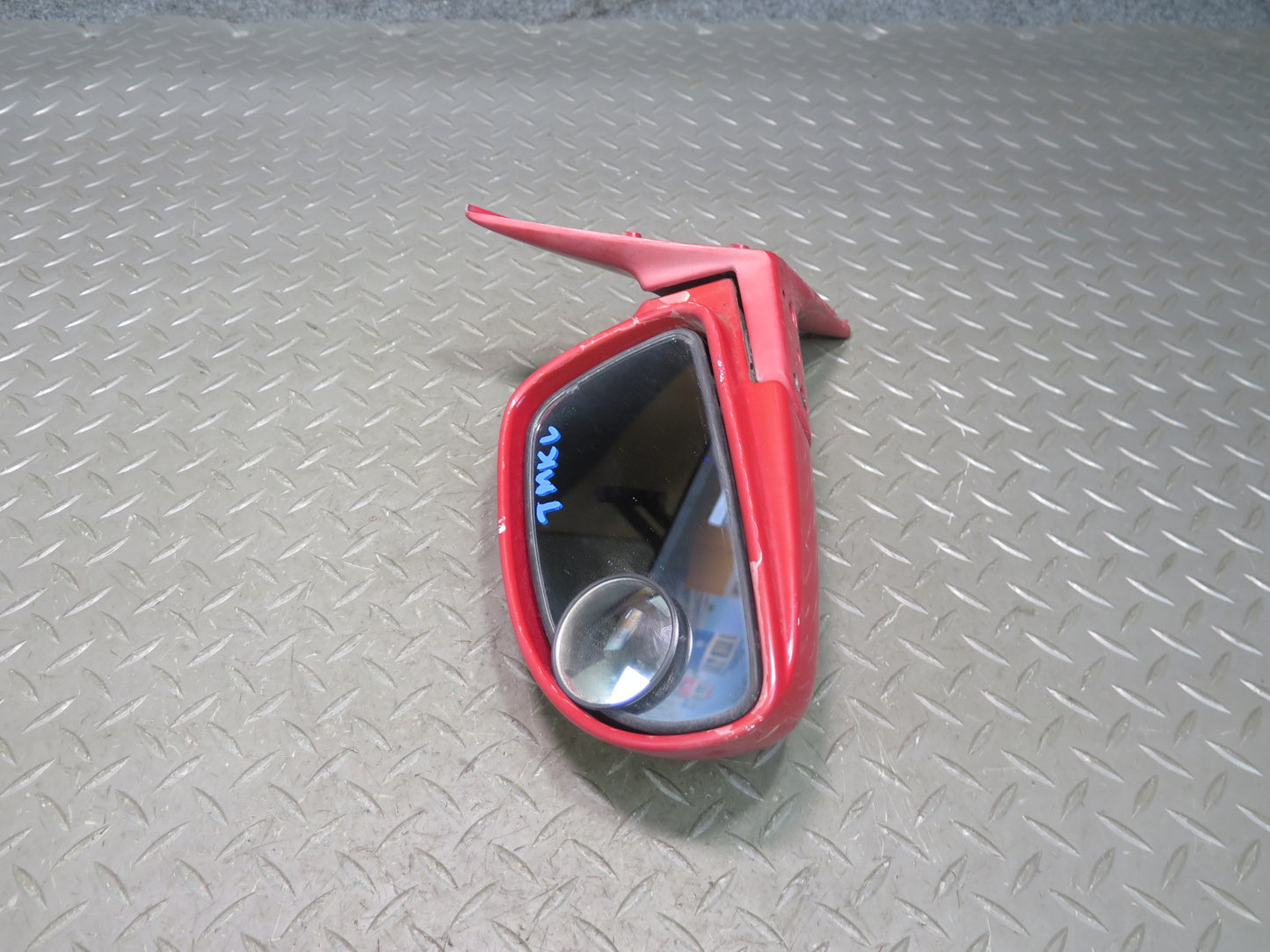91-95 Toyota SW21L MR2 Left Driver Door Side View Power Mirror RED OEM