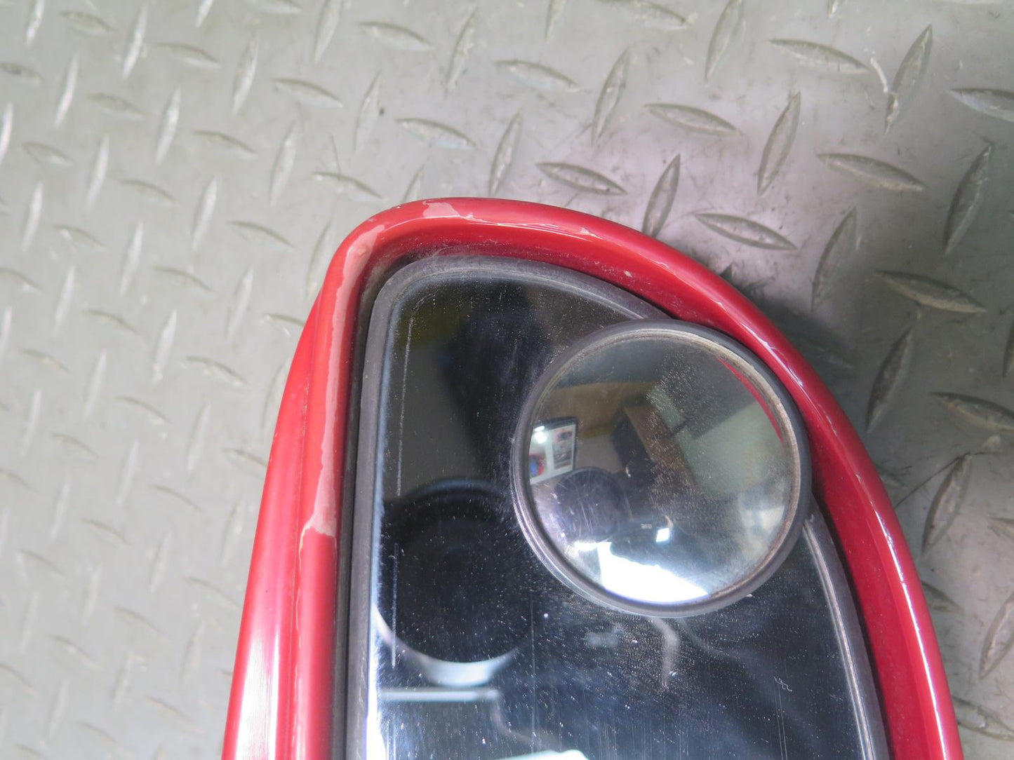 91-95 Toyota SW21L MR2 Left Driver Door Side View Power Mirror RED OEM