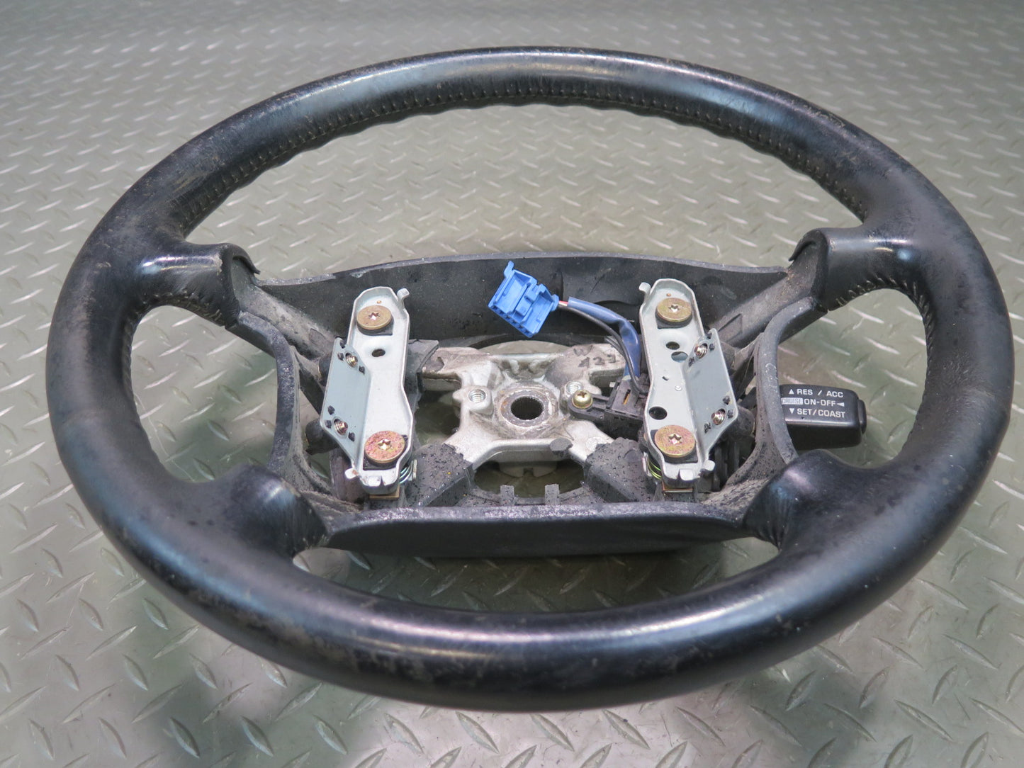 91-93 Toyota MR2 SW21L Leather Steering Black w Cruise Control OEM