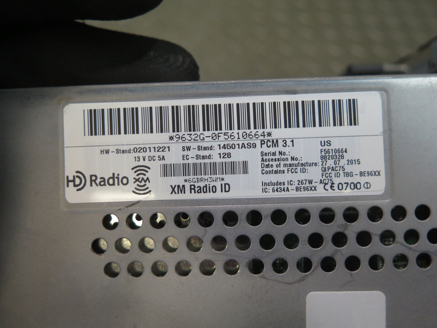 2015-2016 Porsche Cayenne 958.2 Navi Radio CD Player Receiver Command Head Unit