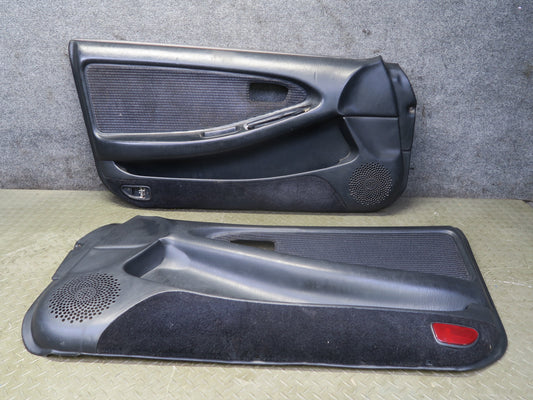 91-93 Toyota SW21L MR2 Set of 2 Front Door Interior Trim Cover Panel Black OEM