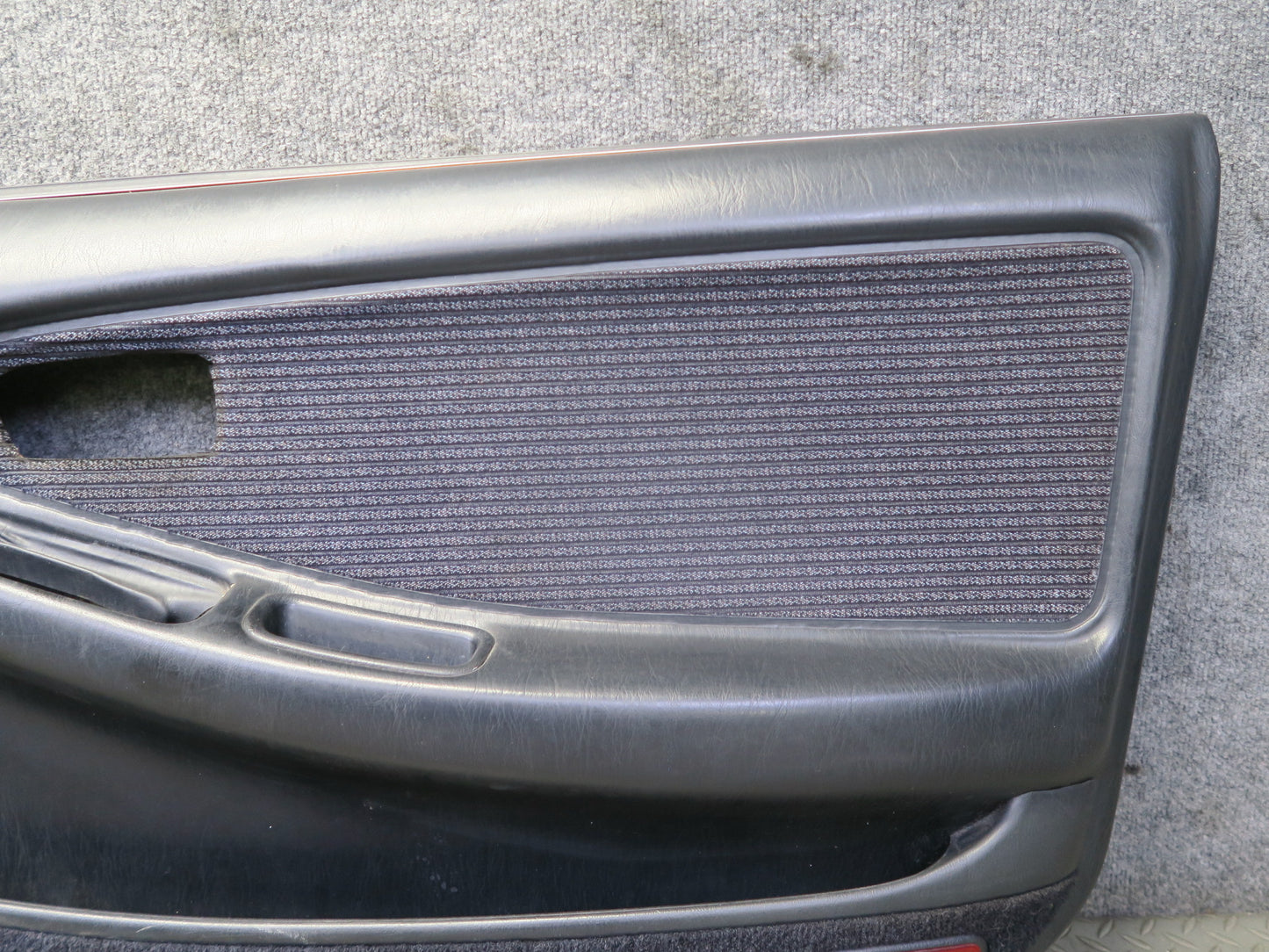 91-93 Toyota SW21L MR2 Set of 2 Front Door Interior Trim Cover Panel Black OEM