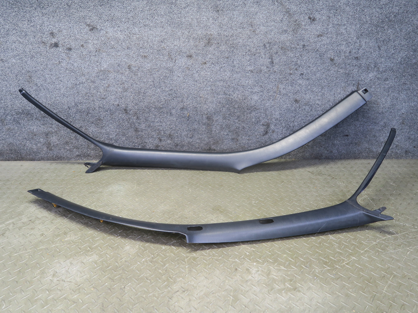 91-95 Toyota SW21L MR2 Set of 2 Front A Pillar Trim Cover Panel Black OEM