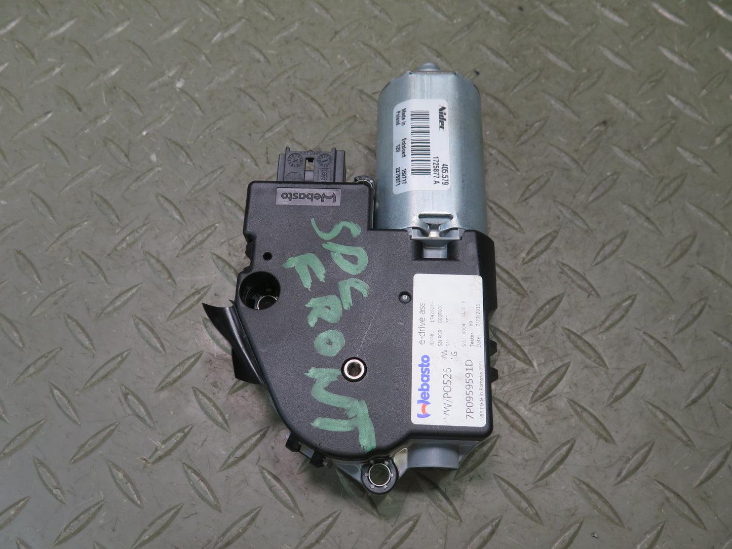 2011-2018 Porsche Cayenne 958 Front Sunroof Motor Drive Unit 7P0959591D